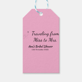 Etiquetas Para Regalos Travel ducha de novia añadir nombre fecha señorita