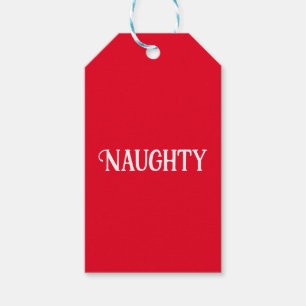 Etiquetas Para Regalos Travieso Bueno Doble Cara 