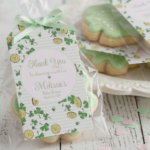 Etiquetas Para Regalos Trepadoras rosadas verdes lindas & Monedas de la s