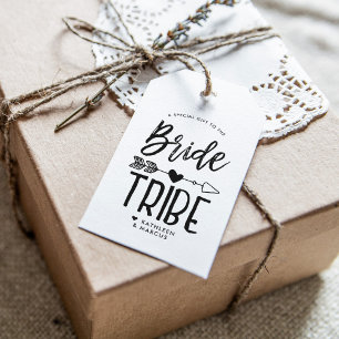 Etiquetas Para Regalos Tribu de la Novia Boda con Nombre Personalizado
