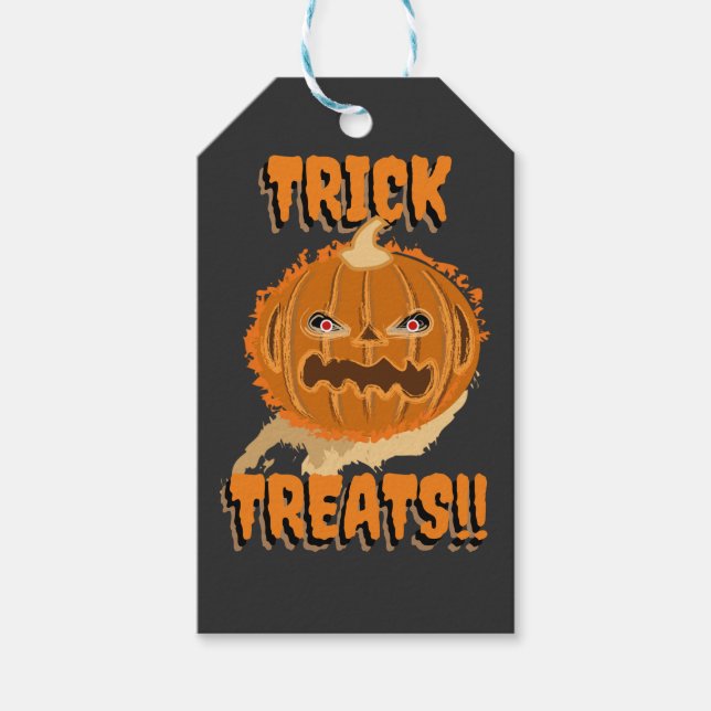 ETIQUETAS PARA REGALOS ¡¡TRICK TRATADOS!! (HALLOWEEN) (Anverso)