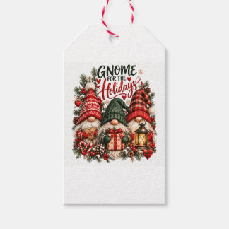 Etiquetas Para Regalos Trío de gnomos de Navidad Gnome para las fiestas