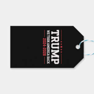 Etiquetas Para Regalos Trump 2024 Recuperamos América 47 EE. UU.