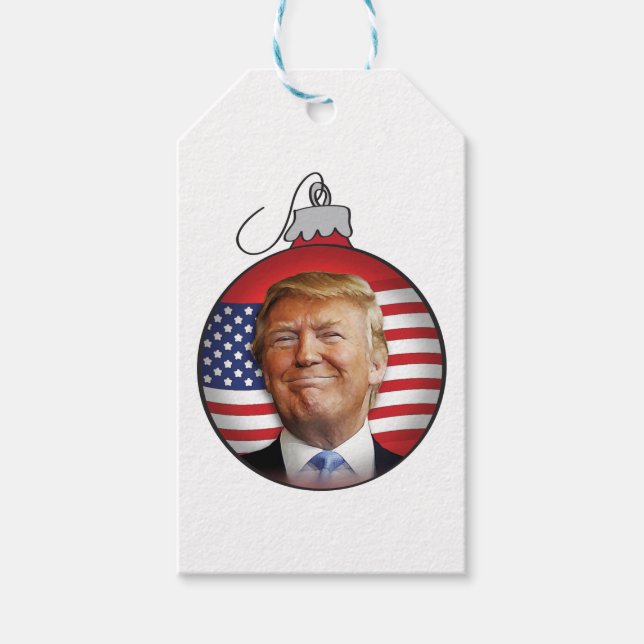 Etiquetas Para Regalos Trump para Navidades (Anverso)