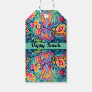 Etiquetas Para Regalos Turquoise Diwali Dreamscape