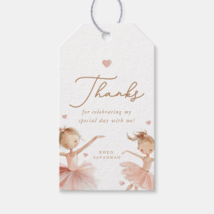 Etiquetas Para Regalos Tutu Cute Chicas Segundo Cumpleaños Ballerina