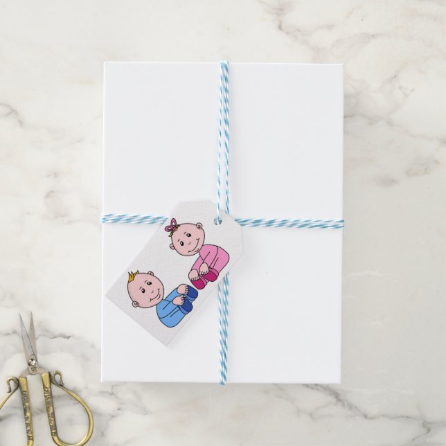 ETIQUETAS PARA REGALOS TWINS (Con cuerda)
