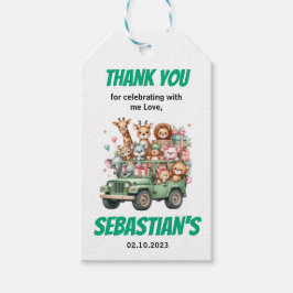Etiquetas Para Regalos Two Wild Safari Animal 2nd Birthday Party