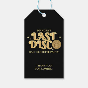 Etiquetas Para Regalos Última Disco Retro Plata 70s Despedida de Soltera