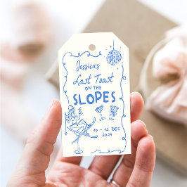 Etiquetas Para Regalos Última Tostada En Las Pistas Bachelorette Weekend