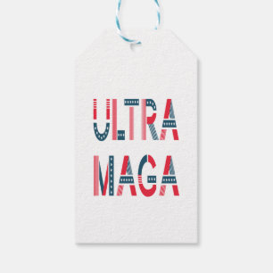 Etiquetas Para Regalos Ultra MAGA Trump Patriótico Republicano Conservado
