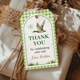 Etiquetas Para Regalos Un Afortunado Día de Aniversario del Pato Mallard 