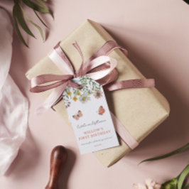 Etiquetas Para Regalos Un año floral, pequeños favoritos de cumpleaños de