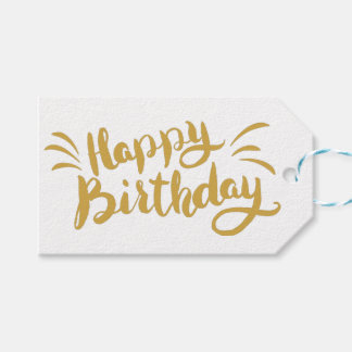 Etiquetas Para Regalos Un cumpleaños dorado