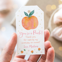 Etiquetas Para Regalos Un dulce cumpleaños de Peach Gracias