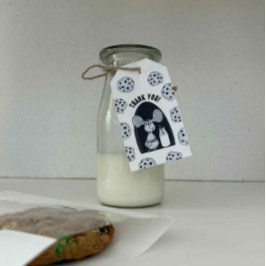 Etiquetas Para Regalos Un dulce ratón de cookie cumpleaños