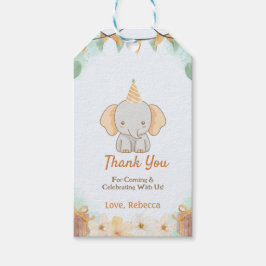 Etiquetas Para Regalos Un elefante salvaje un lindo cumpleaños