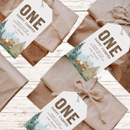 Etiquetas Para Regalos Un Feliz Favor del Cumpleaños del Camper