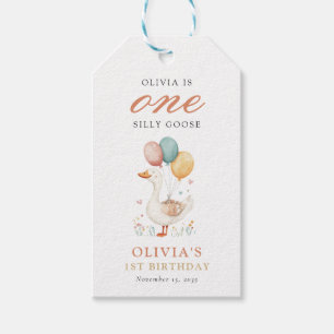 Etiquetas Para Regalos Un Fiesta del primer cumpleaños de Silly Goose