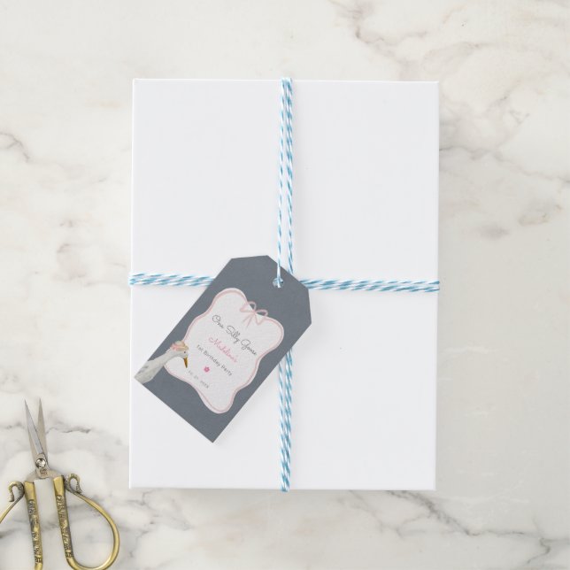 Etiquetas Para Regalos Un Fiesta del primer cumpleaños de un inmoralidad  (Con cuerda)