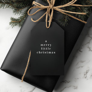 Etiquetas Para Regalos "Un lindo Navidad negro y blanco