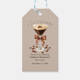 Etiquetas Para Regalos Un Martini Un Poco Más Viejo Café Exprés Marrón Bo
