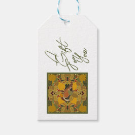 Etiquetas Para Regalos Un Pañuelo En Un Navidad De Árbol Perro