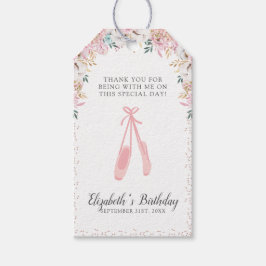 Etiquetas Para Regalos Un pequeño Ballerina Gracias