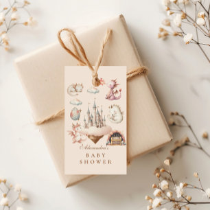 Etiquetas Para Regalos Un pequeño dragón está en camino a Baby Shower