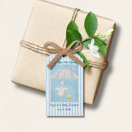 Etiquetas Para Regalos Un pequeño ganso está en camino Fiesta de bebé con
