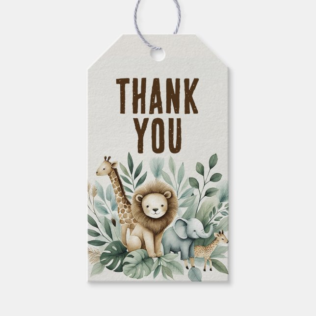 Etiquetas Para Regalos Un poco salvaje (Anverso)