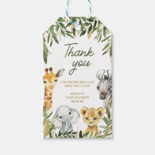 Etiquetas Para Regalos Un poco salvaje, un Safari Baby Shower favorece la