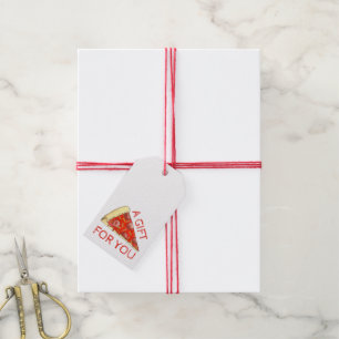 Etiquetas Para Regalos Un regalo para ti Pie Slice Pepperoni