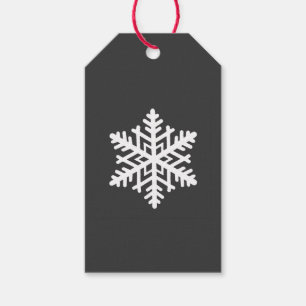 Etiquetas Para Regalos Un solo copo de nieve