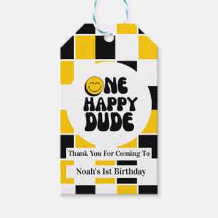 Etiquetas Para Regalos Un Tipo Feliz Agradecimiento de Cumpleaños Persona