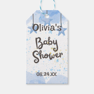 Etiquetas Para Regalos Un Toque de Alegría: Baby Shower Acuarela 