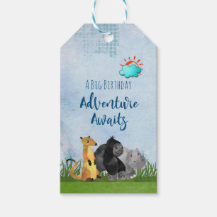 Etiquetas Para Regalos Una gran aventura de cumpleaños espera a los anima