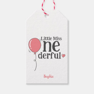 Etiquetas Para Regalos Una linda Miss Maravilloso Personalizado de globo 