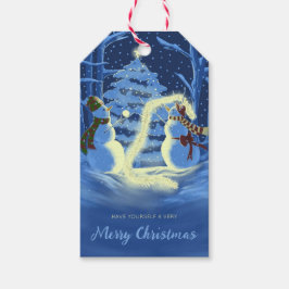 Etiquetas Para Regalos Una Navidad de muñeco de nieve