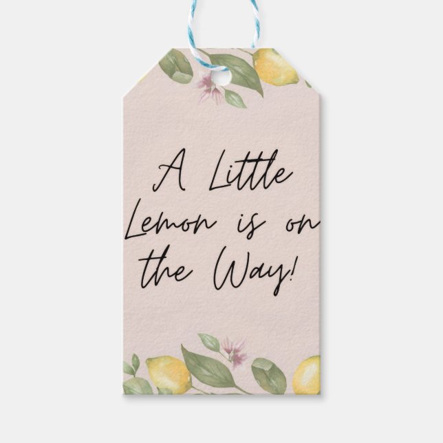 Etiquetas Para Regalos Una pequeña limón (Anverso)