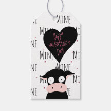 Una vaca divertida feliz día de San Valentín "Patr