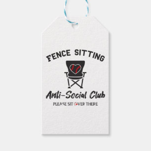 Etiquetas Para Regalos Unas vallas divertidas sentadas anti club social B