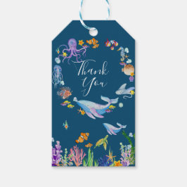 Etiquetas Para Regalos Under the Sea gracias