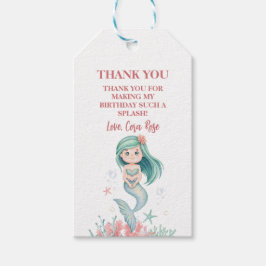 Etiquetas Para Regalos Under the Sea Mermaid Girls Birthday Party