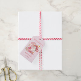 Etiquetas Para Regalos Unicorn 1st Birthday Pink Little Girl 