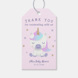 Etiquetas Para Regalos Unicorn Baby Shower Gracias
