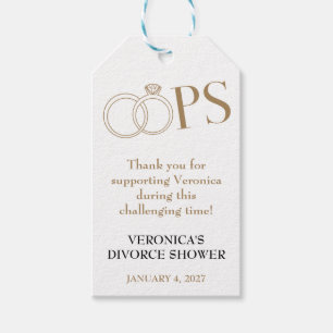Etiquetas Para Regalos ¡UPS! Fiesta de Despedida de Divorcio