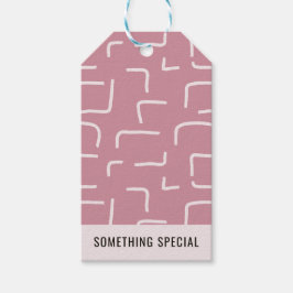 Etiquetas Para Regalos Urban Geo | Rosa Polvorienta | Patrón de Mezcla