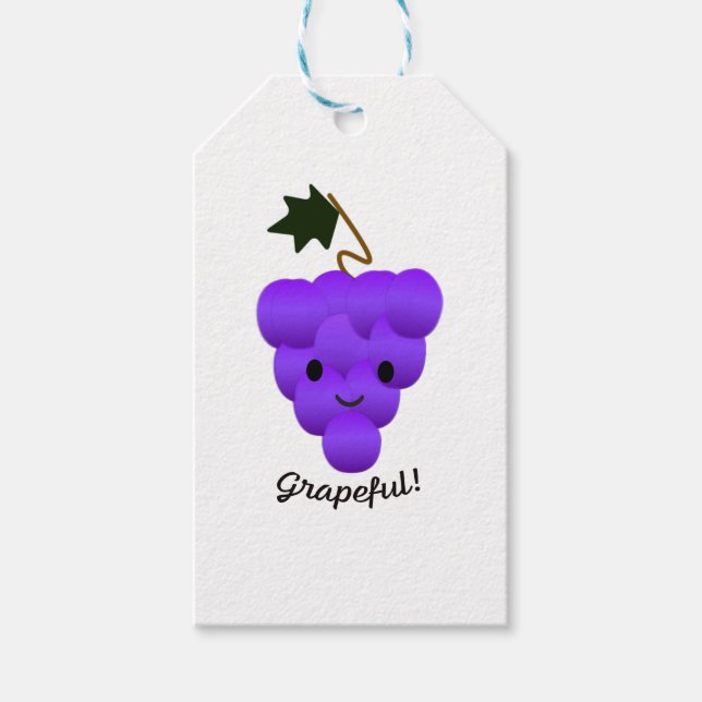 Etiquetas Para Regalos Uvas ricas de uva (Anverso)