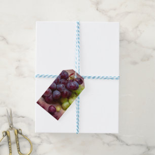 Etiquetas Para Regalos Uvas Rojas Y Verdes